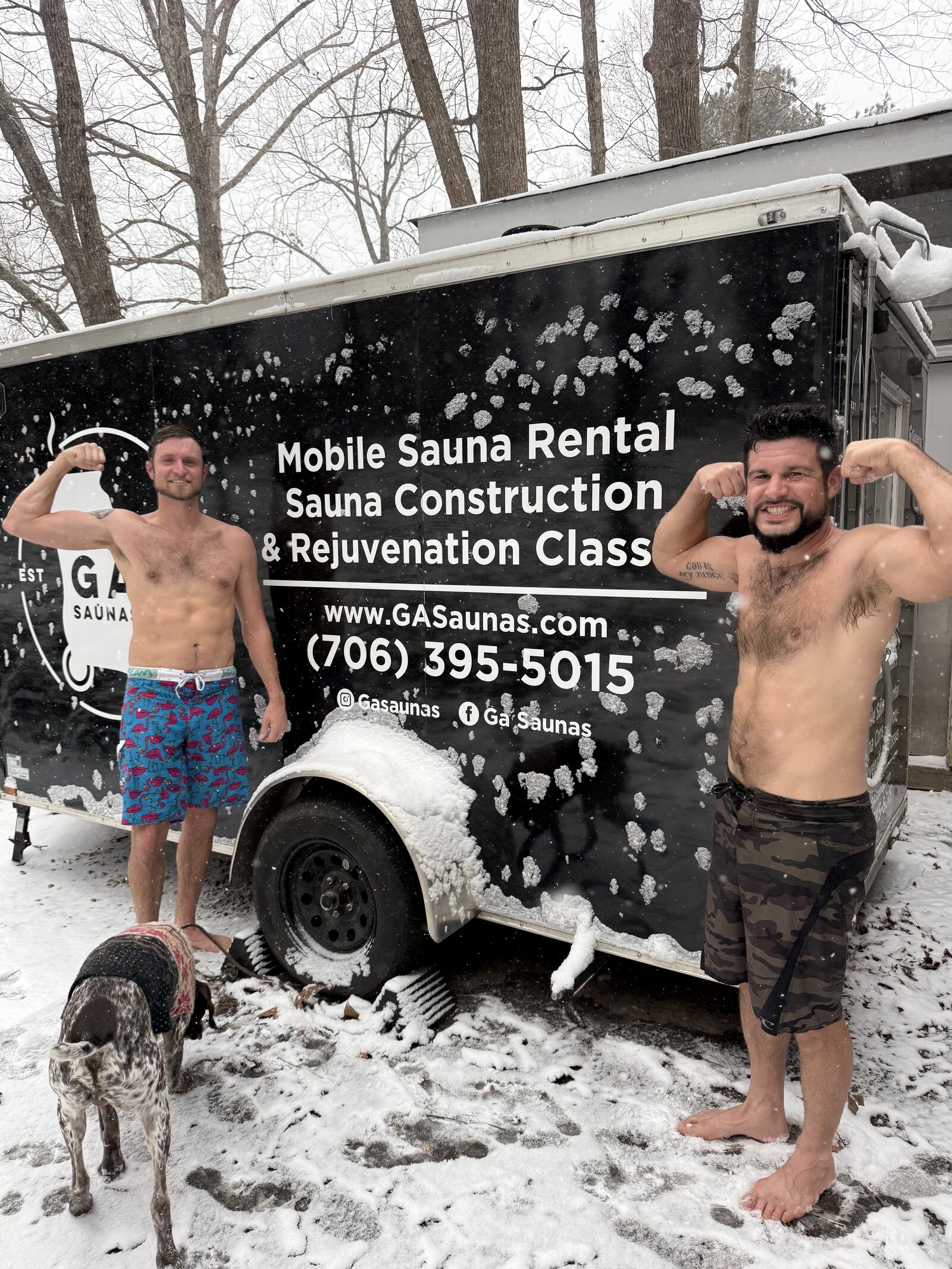GA Saunas crew at work